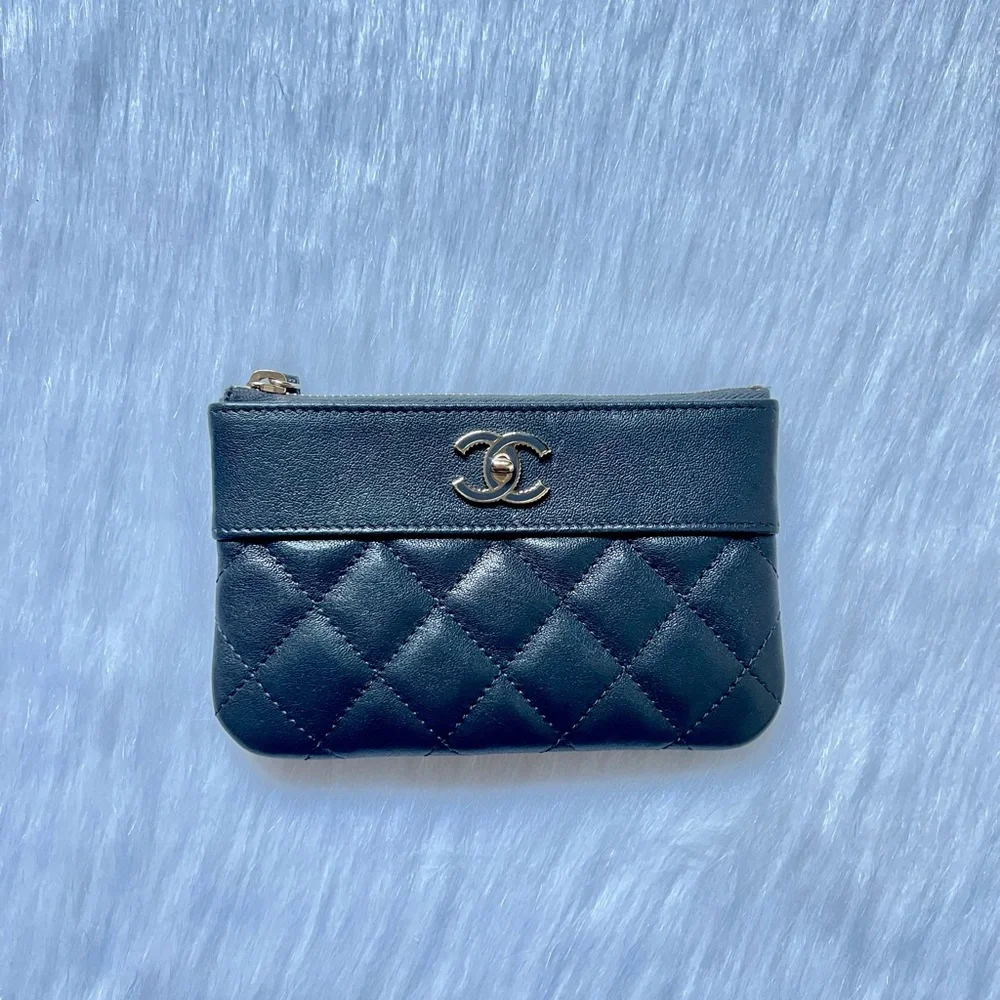 CHANEL sheepskin quilted